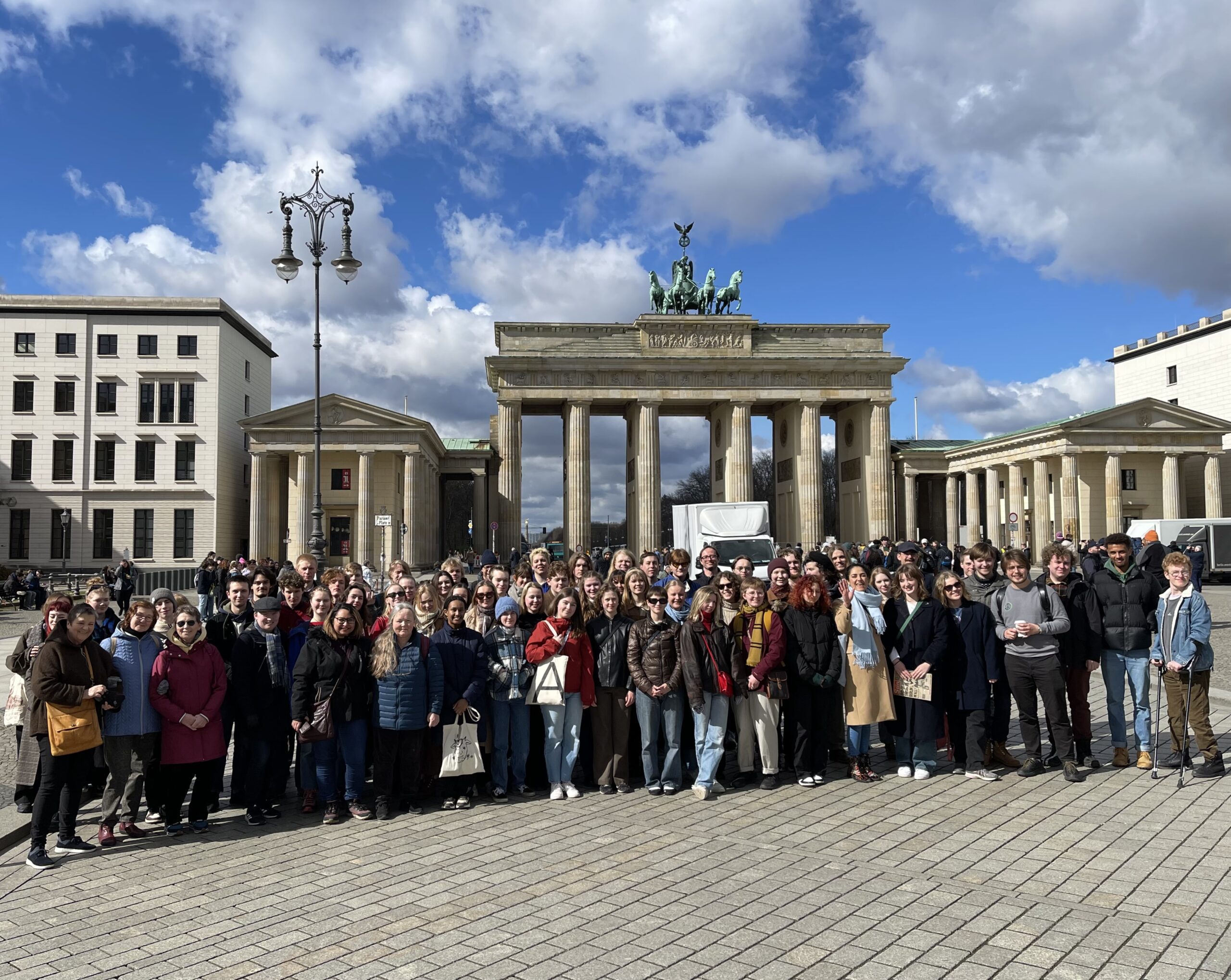 Gruppebilde ved Brandenburger Tor