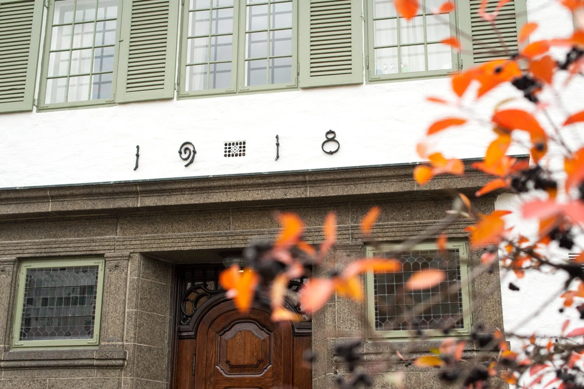 Nansenskolens hovedbygning inngangsdør