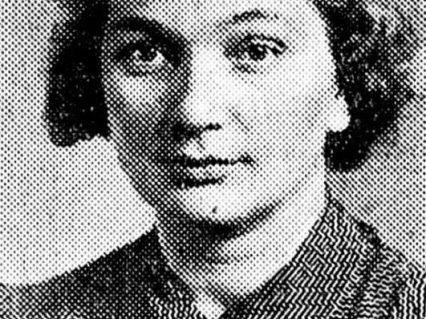 Foto av Henriette Haagaas 1939 da hun var lærer på Nansenskolen